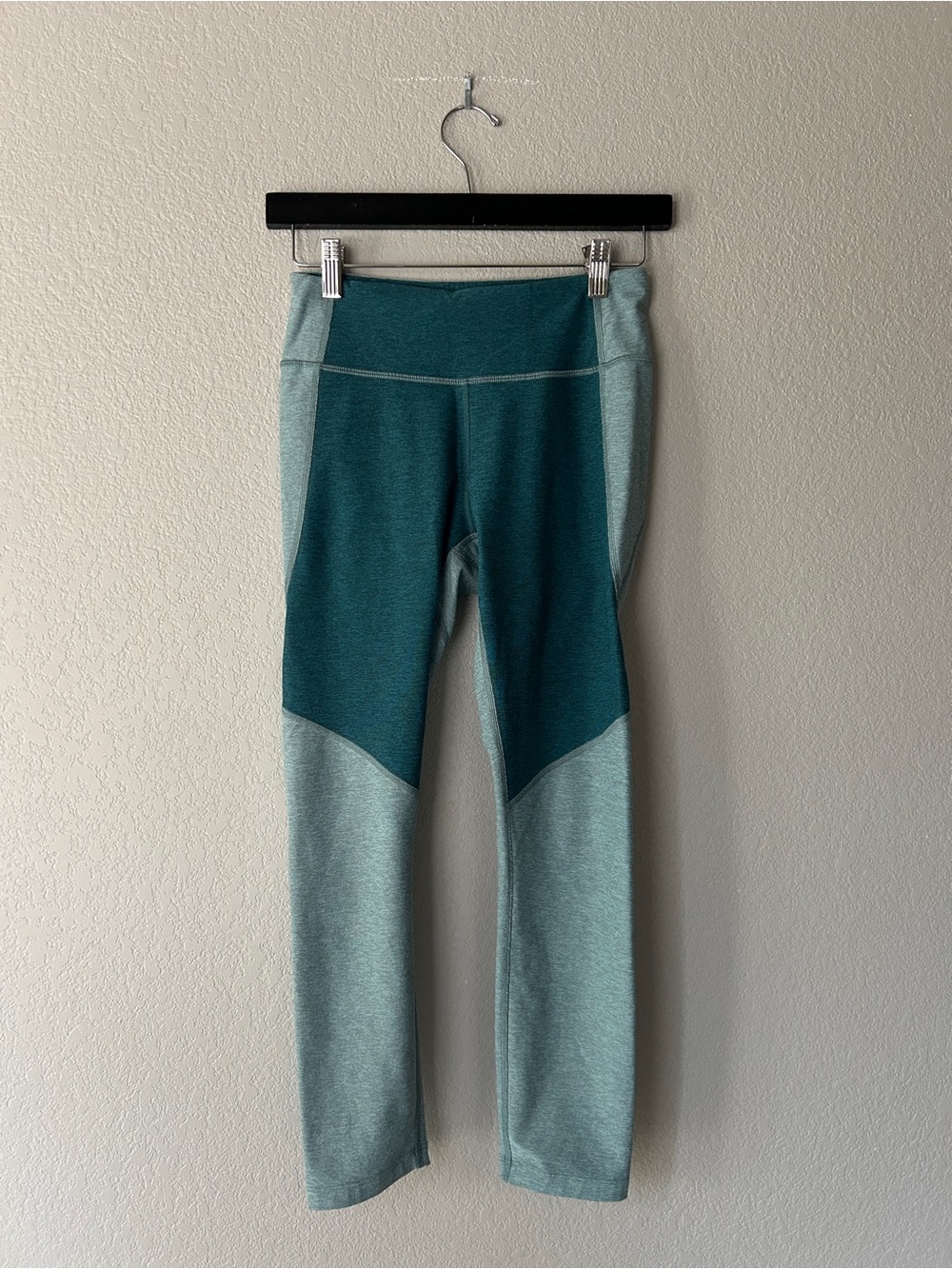 Outdoor Voices x Madewell Two-Tone Teal Women's Leggings - Small